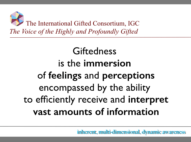 What is Giftedness? The International Gifted Consortium